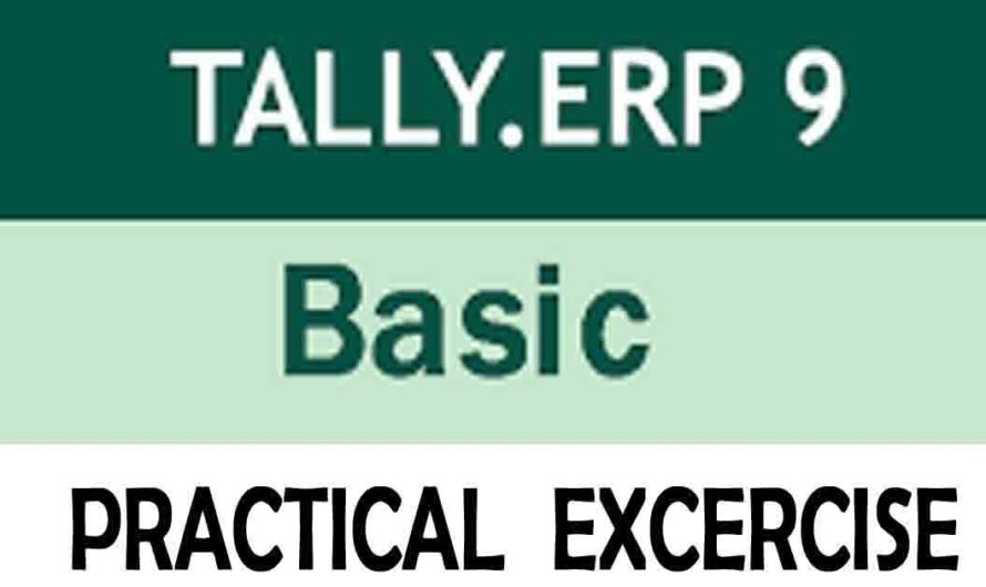 Practical on Tally Basics